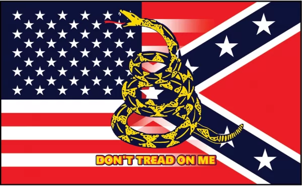 Flags USA & Confederate Flag FLAG7302