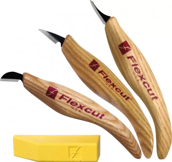 Flexcut Slim Handle Detail Knife Set FLEXKN400