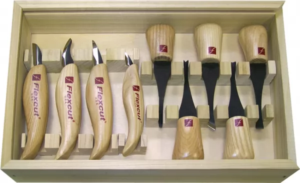Flexcut Deluxe Palm and Knife Set FLEXKN700