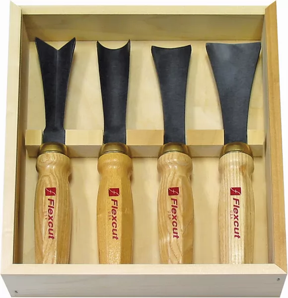 Flexcut Four Piece Mallet Sculptor Set FLEXMC175