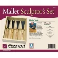 Flexcut Four Piece Mallet Sculptor Set FLEXMC175