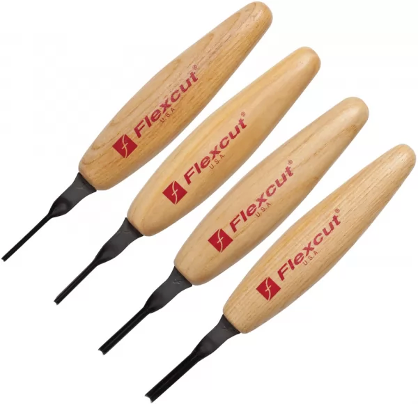 Flexcut Parting Micro Tool Set 45 deg FLEXMT600