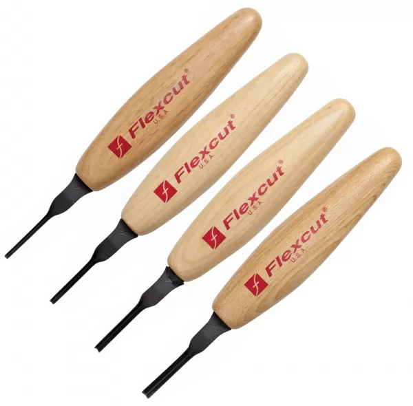 Flexcut Parting Micro Tool Set 60 deg FLEXMT700