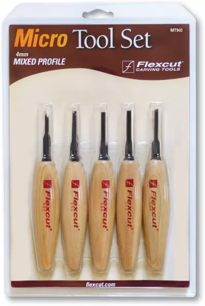 Flexcut Mixed Profile Micro Tool Set FLEXMT940