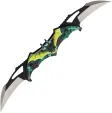 Falcon Bat Dual Linerlock A/O Green - FLNFD10972