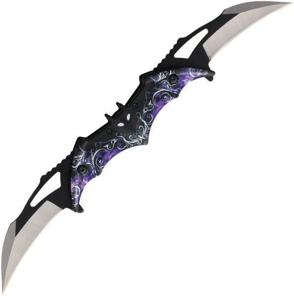 Falcon Bat Dual Linerlock A-O Purple FLNFD10973