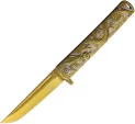 Falcon Dragon Linerlock A/O Gold - FLNKS3024GD