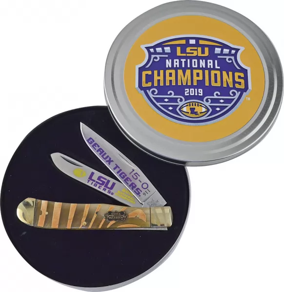 Frost Cutlery LSU Champions Trapper knives FLSU19108TS