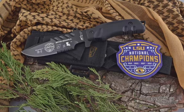 Frost Cutlery LSU Champions Bowie knives FLSU19BKH1
