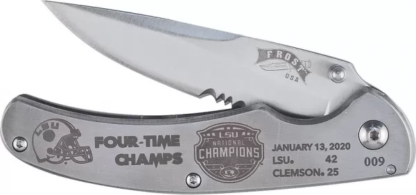 Frost Cutlery LSU Champions Framelock knives FLSU19CP409