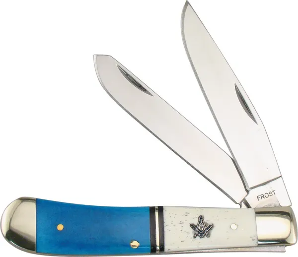 Frost Cutlery Masonic Trapper knives FMAS108
