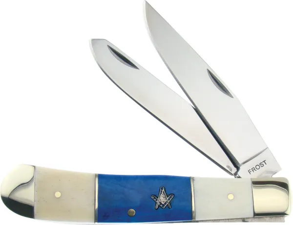Frost Cutlery Masonic Trapper knives FMAS108WBW