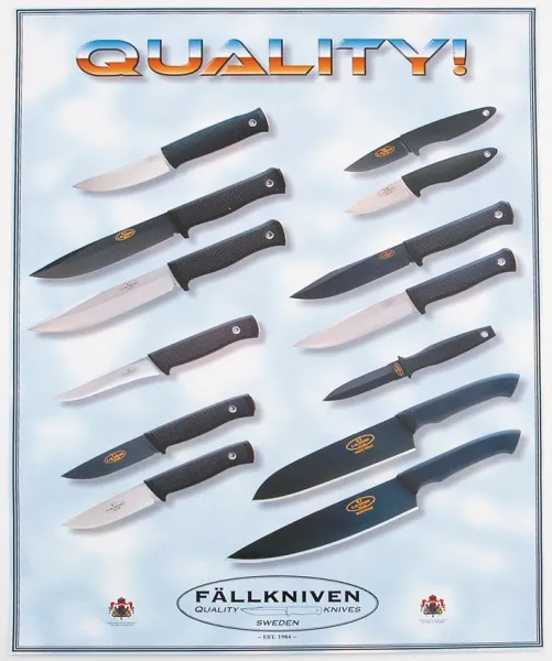 Fallkniven Advertising Poster Promo knives FNP