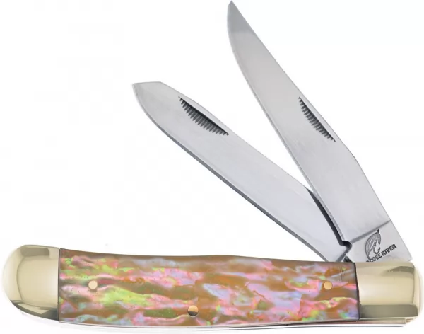 Frost Cutlery Trapper Yellow Pearl knives FOC108YP