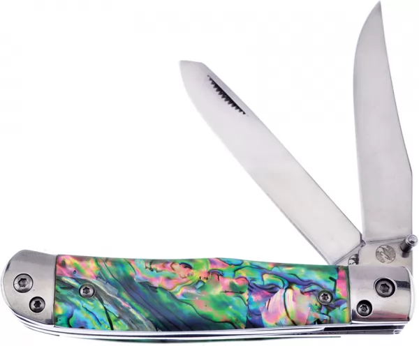 Frost Cutlery Trapper Abalone knives FOC173SAB