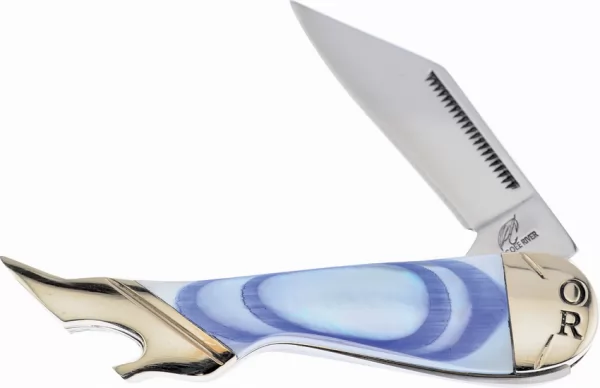 Frost Cutlery Leg Knife Blue Swirl Pearl knives FOC183BW