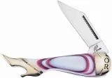 Frost Cutlery Leg Knife Red Swirl MOP - FOC183RW