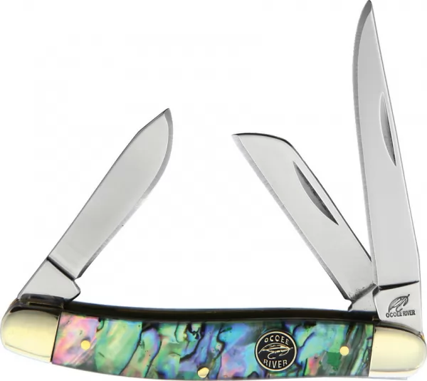 Frost Cutlery Mini Stockman Abalone knives FOC509AB