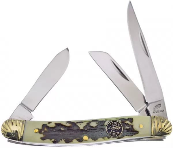 Frost Cutlery Stockman Stag Bone Resin knives FOC509SBR