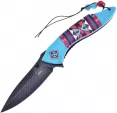 Frost Cutlery Linerlock A/O Blue - FOC534FBL