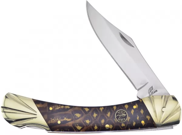 Frost Cutlery Bear Claw Lockback Snake Skin knives FOC549CSS
