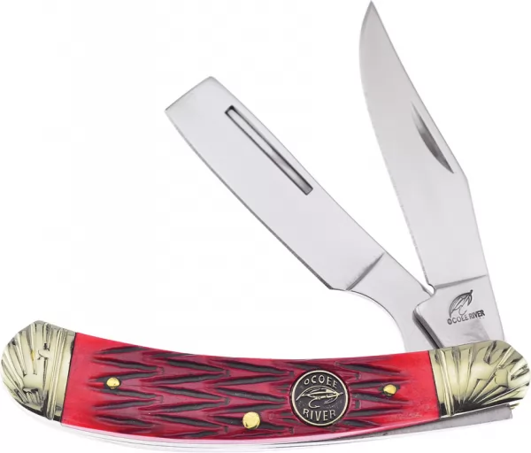 Frost Cutlery Razor Folder Red Bone knives FOC551RJB