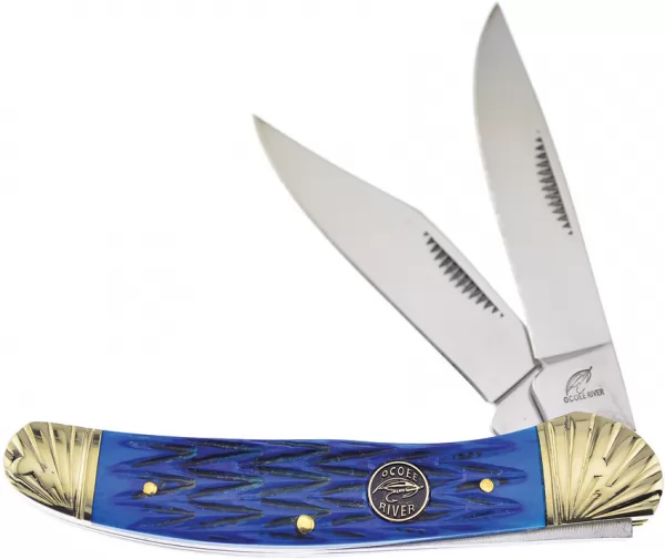 Frost Cutlery Folding Hunter Blue Jig Bone knives FOC556BLJB