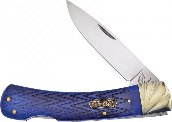 Frost Cutlery Lockback Blue Jig Bone knives FOC557BLJB