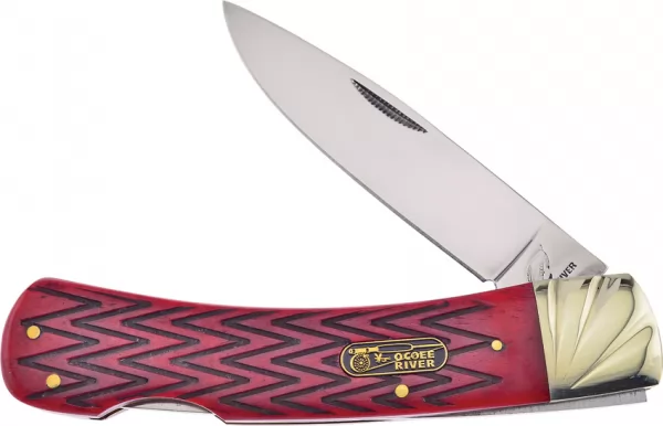 Frost Cutlery Lockback Red Jig Bone knives FOC557RJB