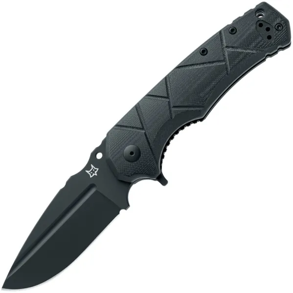 Fox URO Linerlock Black G10 knives FOX557B
