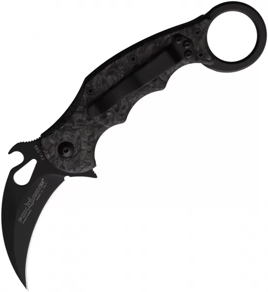 FOX Karambit Linerlock Fat CF knives FOX599CFF