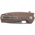 Fox Core Linerlock Brown Micarta knives FOX604MBR