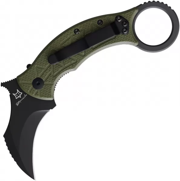 Fox Tribal K Karambit Linerlock OD knives FOX802OD