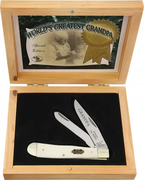 Frost Cutlery Greatest Grandpa Trapper knives FSET108WGP3