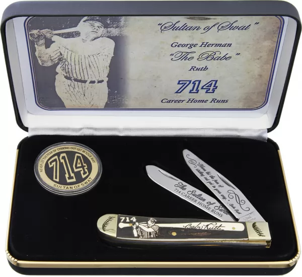 Frost Cutlery Babe Ruth Coin Trapper Set knives FSETBABE