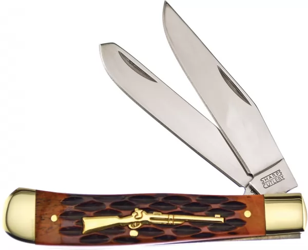 Frost Cutlery Trapper Brown Bone knives FSHP108BRJB