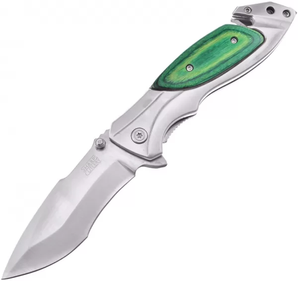 Frost Cutlery Linerlock A-O Green knives FSHP131GPW