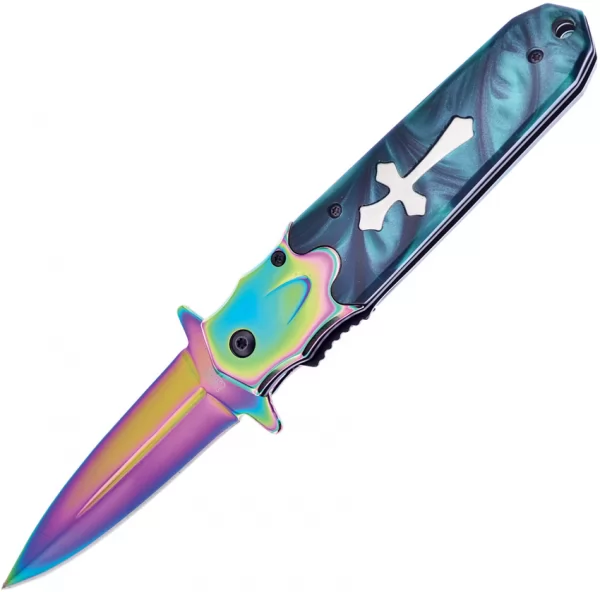Frost Cutlery Linerlock A-O Green knives FSHP20G