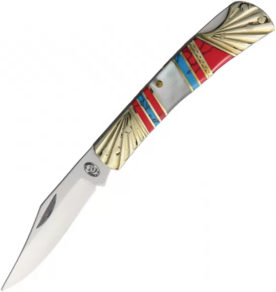 Frost Cutlery Baracuda MOP Turquoise knives FSHS100RBW