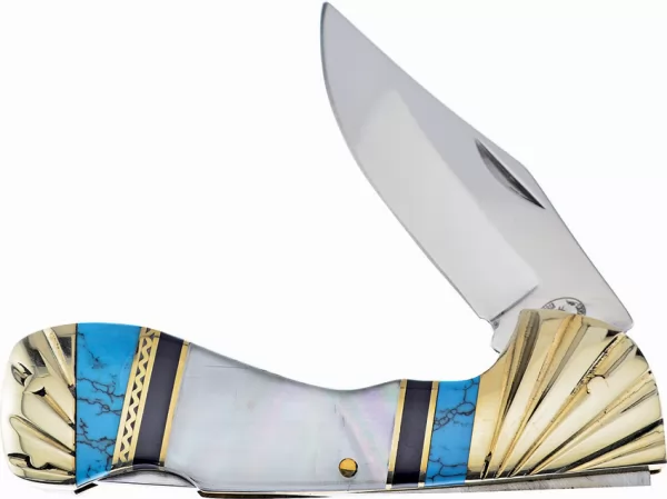 Frost Cutlery Choctaw MOP Turquoise knives FSHS105BBW