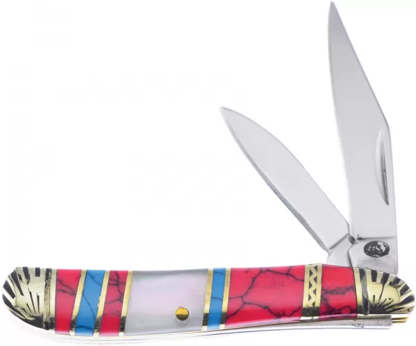 Frost Cutlery Peanut Blue Turquoise knives FSHS107RBW