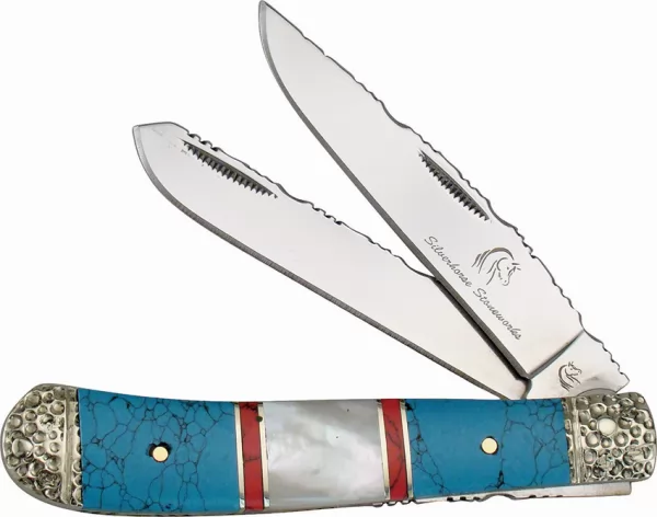Frost Cutlery Trapper Turquoise knives FSHS108TUR
