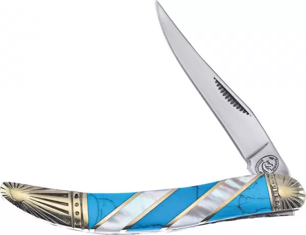 Frost Cutlery Toothpick Black Turquoise MOP knives FSHS109TURMP