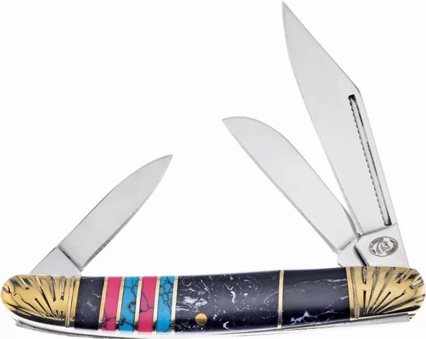 Frost Cutlery Wrangler Red Turquoise knives FSHS112BRB