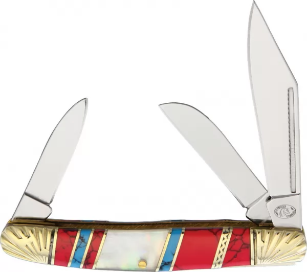 Frost Cutlery Wrangler Red White Blue knives FSHS112RBW