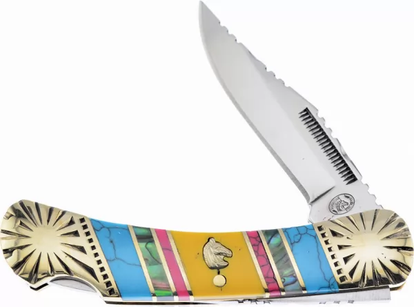 Frost Cutlery Warrior Turquoise knives FSHS123BARY