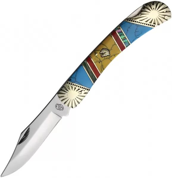 Frost Cutlery Lockback Turquoise knives FSHS549BARY