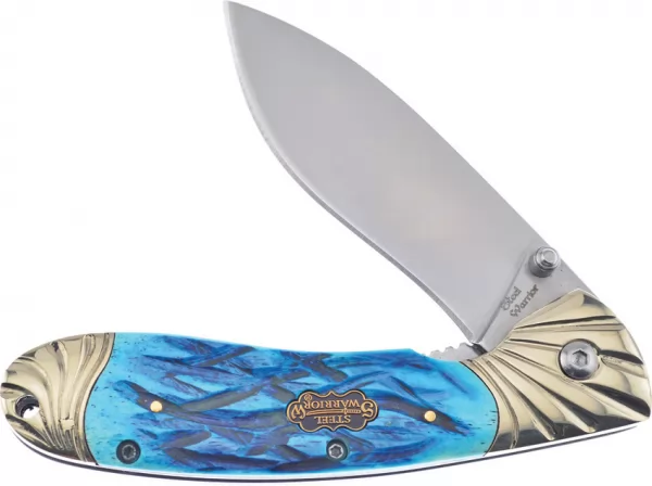 Frost Cutlery Linerlock Blue Jig Bone knives FSW005PB