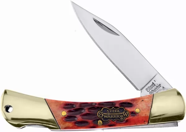 Frost Cutlery Viper Lockback Burnt Peachseed knives FSW102BPS