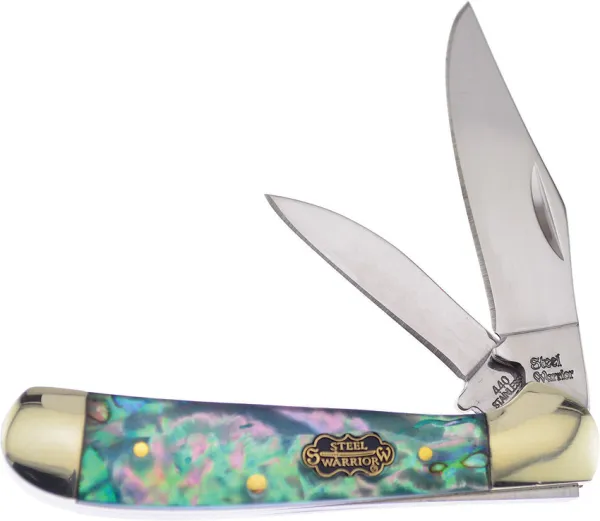 Frost Cutlery Locking Copperhead Abalone knives FSW104AB